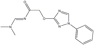 N-[(dimethylamino)methylene]-2-[(1-phenyl-1H-1,2,4-triazol-3-yl)oxy]acetamide 结构式