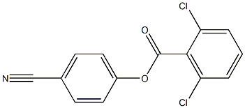 4-cyanophenyl 2,6-dichlorobenzoate 结构式