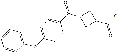 1-(4-phenoxybenzoyl)-3-azetanecarboxylic acid 结构式