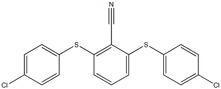 2,6-di[(4-chlorophenyl)thio]benzonitrile 结构式