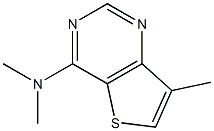 N4,N4,7-trimethylthieno[3,2-d]pyrimidin-4-amine 结构式