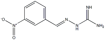 2-(3-nitrobenzylidene)hydrazine-1-carboximidamide 结构式