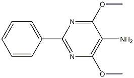 4,6-dimethoxy-2-phenylpyrimidin-5-amine 结构式