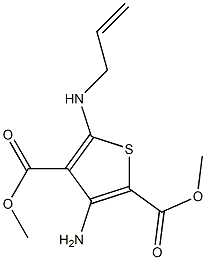 dimethyl 5-(allylamino)-3-aminothiophene-2,4-dicarboxylate 结构式