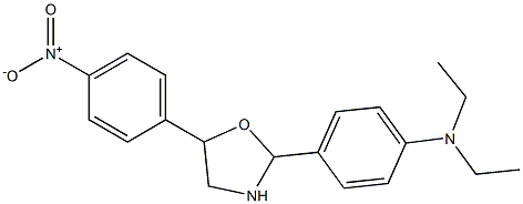 N1,N1-diethyl-4-[5-(4-nitrophenyl)-1,3-oxazolan-2-yl]aniline 结构式