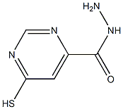 6-mercaptopyrimidine-4-carbohydrazide 结构式