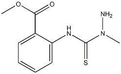 methyl 2-{[(1-methylhydrazino)carbothioyl]amino}benzoate 结构式