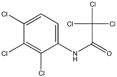 N1-(2,3,4-trichlorophenyl)-2,2,2-trichloroacetamide 结构式