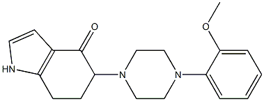 5-[4-(2-methoxyphenyl)piperazino]-1,5,6,7-tetrahydro-4H-indol-4-one 结构式