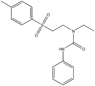 N-ethyl-N-{2-[(4-methylphenyl)sulfonyl]ethyl}-N'-phenylurea 结构式