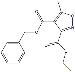 4-benzyl 3-ethyl 5-methyl-3,4-isoxazoledicarboxylate 结构式