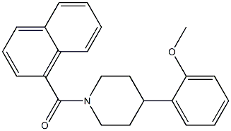 [4-(2-methoxyphenyl)piperidino](1-naphthyl)methanone 结构式