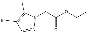 ethyl 2-(4-bromo-5-methyl-1H-pyrazol-1-yl)acetate 结构式