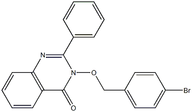 3-[(4-bromobenzyl)oxy]-2-phenyl-3,4-dihydroquinazolin-4-one 结构式