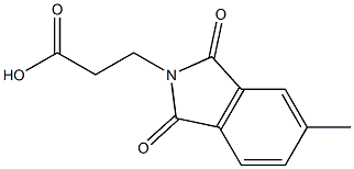 3-(5-methyl-1,3-dioxo-1,3-dihydro-2H-isoindol-2-yl)propanoic acid 结构式