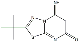 2-(tert-butyl)-5-imino-6,7-dihydro-5H-pyrimido[2,1-b][1,3,4]thiadiazol-7-one 结构式