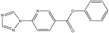 phenyl 6-(1H-1,2,4-triazol-1-yl)nicotinate 结构式