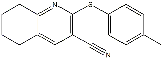 2-[(4-methylphenyl)sulfanyl]-5,6,7,8-tetrahydro-3-quinolinecarbonitrile 结构式