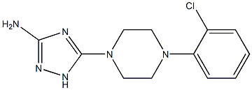 5-[4-(2-chlorophenyl)piperazino]-1H-1,2,4-triazol-3-amine 结构式
