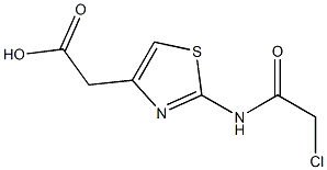 2-{2-[(2-chloroacetyl)amino]-1,3-thiazol-4-yl}acetic acid 结构式