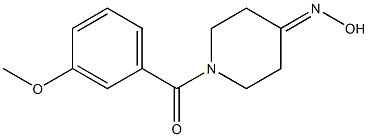 1-(3-methoxybenzoyl)piperidin-4-one oxime 结构式