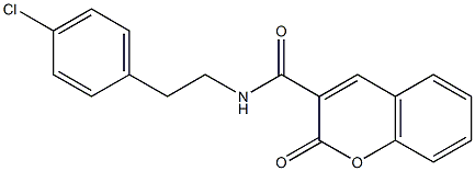 N3-(4-chlorophenethyl)-2-oxo-2H-chromene-3-carboxamide 结构式