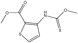 methyl 3-[(methoxycarbothioyl)amino]thiophene-2-carboxylate 结构式