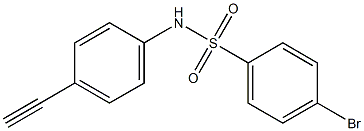 4-bromo-N-(4-ethynylphenyl)benzenesulfonamide 结构式