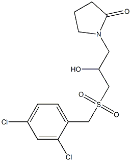 1-{3-[(2,4-dichlorobenzyl)sulfonyl]-2-hydroxypropyl}-2-pyrrolidinone 结构式