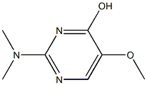 2-(dimethylamino)-5-methoxy-4-pyrimidinol 结构式