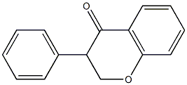 3-phenylchroman-4-one 结构式