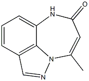 4-methyl[1,4]diazepino[3,2,1-hi]indazol-2(1H)-one 结构式