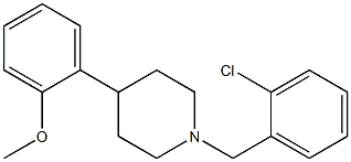 1-(2-chlorobenzyl)-4-(2-methoxyphenyl)piperidine 结构式