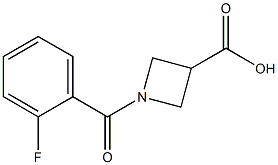 1-(2-fluorobenzoyl)-3-azetanecarboxylic acid 结构式