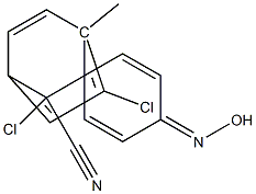 2-(2,5-dichloro-4-hydroxyiminocyclohexa-2,5-dienyliden)-2-(4-methylphenyl)acetonitrile 结构式