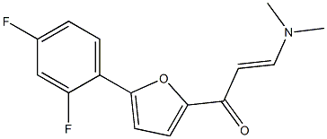 1-[5-(2,4-difluorophenyl)-2-furyl]-3-(dimethylamino)prop-2-en-1-one 结构式