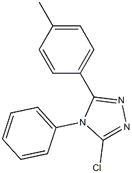 3-chloro-5-(4-methylphenyl)-4-phenyl-4H-1,2,4-triazole 结构式