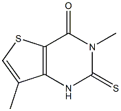 3,7-dimethyl-2-thioxo-1,2,3,4-tetrahydrothieno[3,2-d]pyrimidin-4-one 结构式
