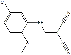 2-{[5-chloro-2-(methylthio)anilino]methylidene}malononitrile 结构式