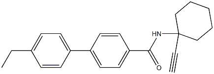 4'-ethyl-N-(1-ethynylcyclohexyl)[1,1'-biphenyl]-4-carboxamide 结构式