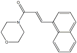 1-morpholino-3-(1-naphthyl)prop-2-en-1-one 结构式