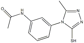 N-[3-(3-mercapto-5-methyl-4H-1,2,4-triazol-4-yl)phenyl]acetamide 结构式