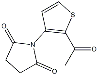 1-(2-acetyl-3-thienyl)pyrrolidine-2,5-dione 结构式