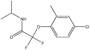 2-(4-chloro-2-methylphenoxy)-2,2-difluoro-N-isopropylacetamide 结构式