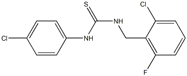 N-(2-chloro-6-fluorobenzyl)-N'-(4-chlorophenyl)thiourea 结构式