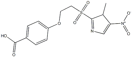 4-{2-[(3-methyl-4-nitro-3H-pyrrol-2-yl)sulfonyl]ethoxy}benzoic acid 结构式