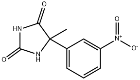 5-methyl-5-(3-nitrophenyl)imidazolidine-2,4-dione 结构式