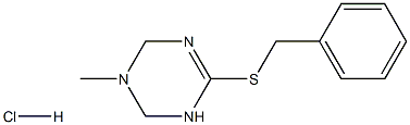 6-(benzylthio)-3-methyl-1,2,3,4-tetrahydro-1,3,5-triazine hydrochloride 结构式
