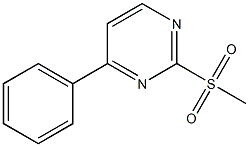 2-(methylsulfonyl)-4-phenylpyrimidine 结构式