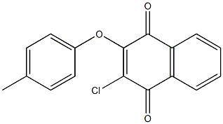 2-chloro-3-(4-methylphenoxy)-1,4-dihydronaphthalene-1,4-dione 结构式